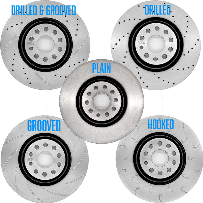 VBT Front Brake Disc (Pair) 340x30mm - VW Polo GTI (AW)