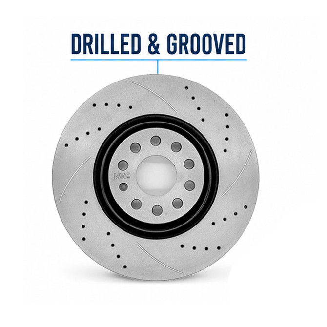 VBT Front Brake Disc (Pair) 340x30mm - VW Polo GTI (AW)