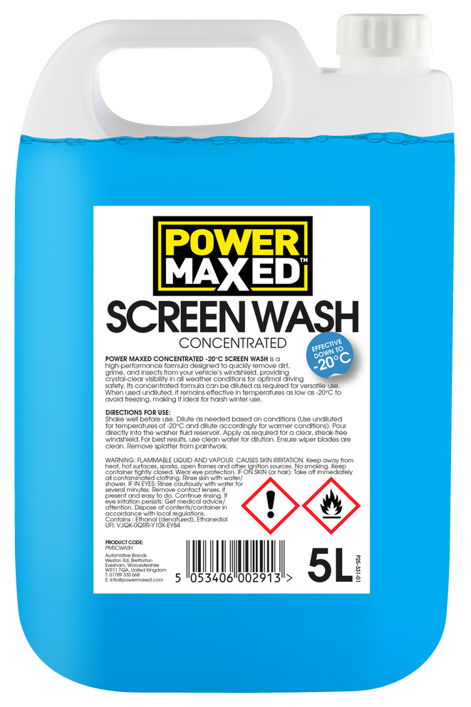 Power Maxed Screen Wash Concentrate