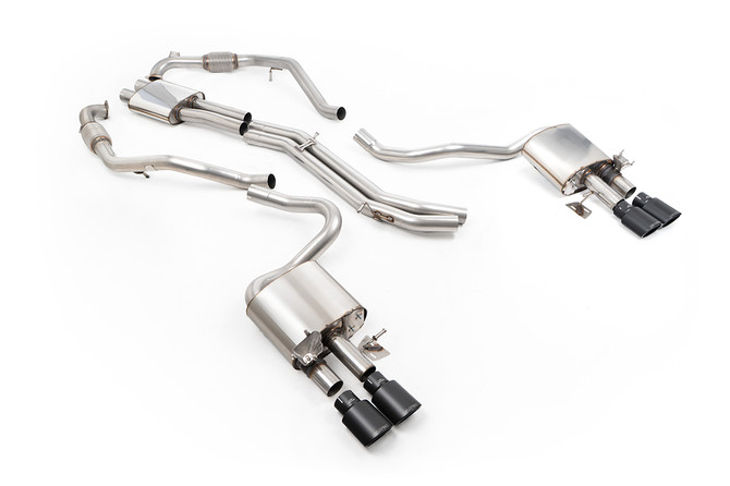Milltek Cat-Back System - Audi S5 (B9) 3.0T Coupe Only (NON GPF Models Only - Sport Diff Vehicles Only & with Brace Bars) - Right Hand Drive Cars Only