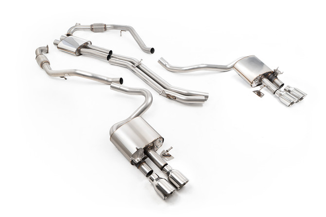 Milltek Cat-Back System - Audi S5 (B9) 3.0T Sportback (Non-GPF Only - Sport Diff models Only & With Brace Bars) - Right hand Drive Cars only