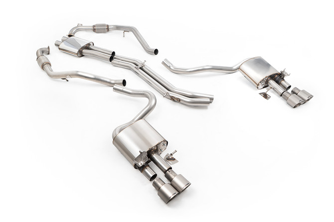 Milltek Cat-Back System - Audi S5 (B9) 3.0T Sportback (Non-GPF Only - Sport Diff models Only & With Brace Bars) - Right hand Drive Cars only
