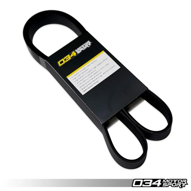 034Motorsport Dynamic+ Supercharger Belts - B8/B8.5, C7/C7.5, D4, & 4M EA837 3.0T