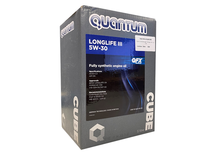 Quantum Longlife III 5W-40 Fully Synthetic Engine Oil - 5L