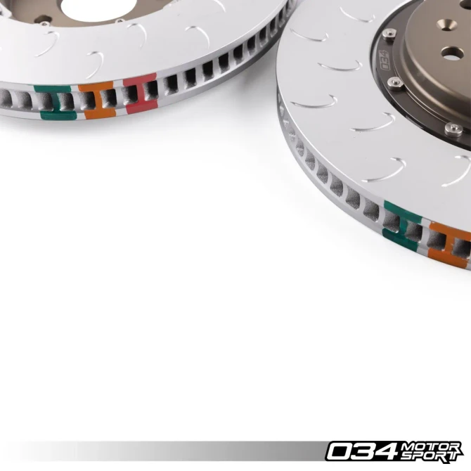034Motorsport 2-Piece Floating Front Brake Rotor Upgrade Kit - Audi B10 S5