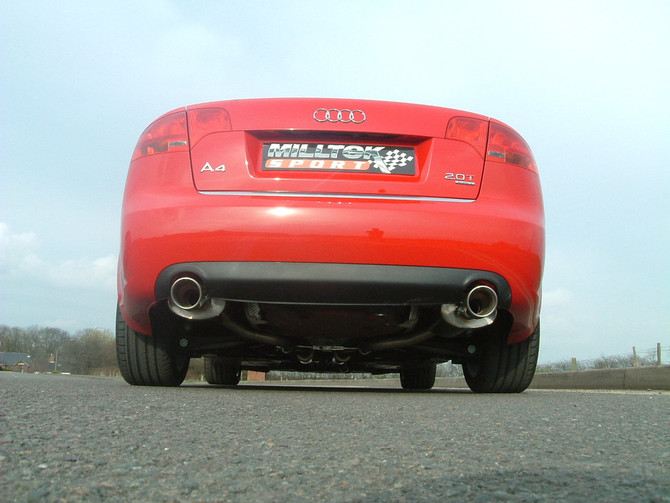 Milltek Cat-Back Exhaust for Audi A4 2.0 TFSI B7 Quattro and DTM