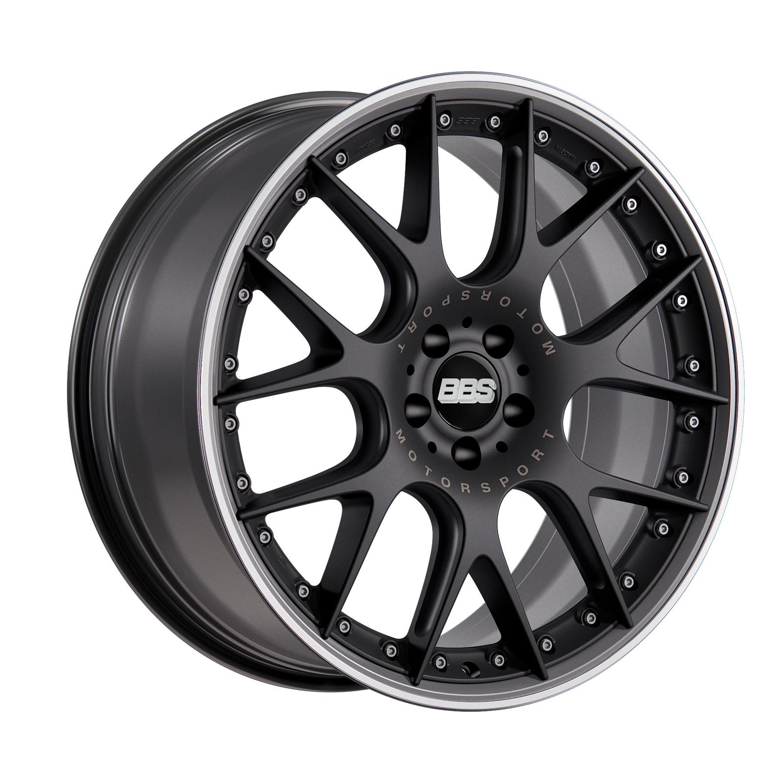 BBS CH-R II Alloys (Each) With Mounting Kit 9.5x20 - RS6 C7 – Satin Black/Titanium - (B0711118+B0931360), view 1