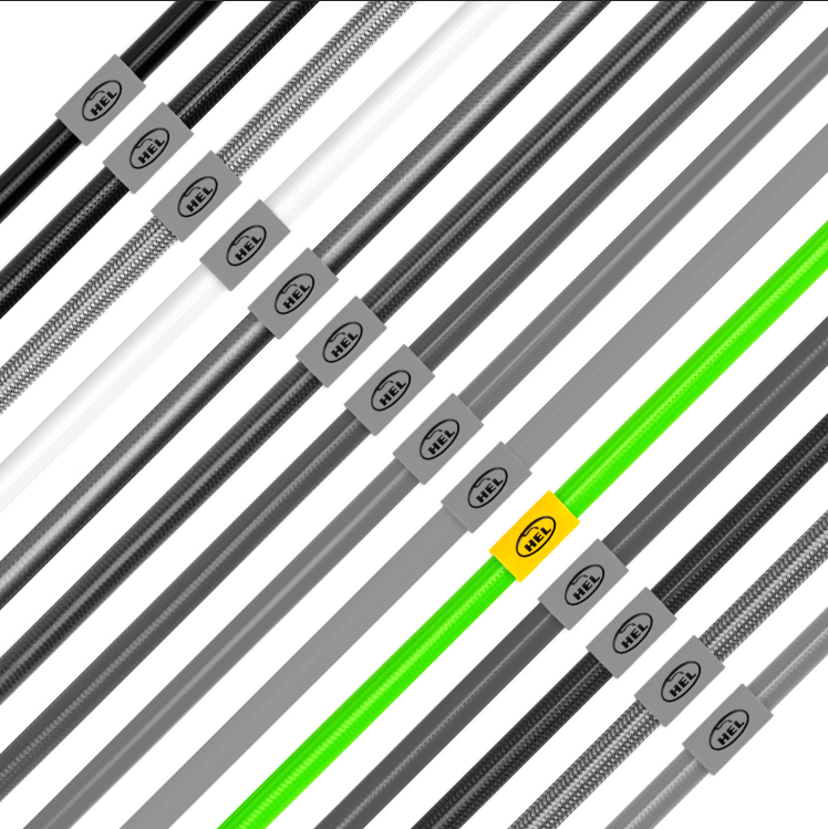 Hel Performance Braided Brake Lines - RS3 8Y (Sportback & Saloon) - With Ceramic Brakes – Green, view 1