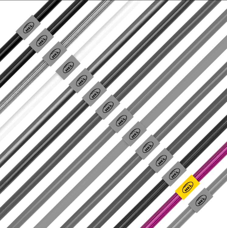 Hel Performance Braided Brake Lines - RS3 8Y (Sportback & Saloon) - With Ceramic Brakes – Transparent Purple, view 1