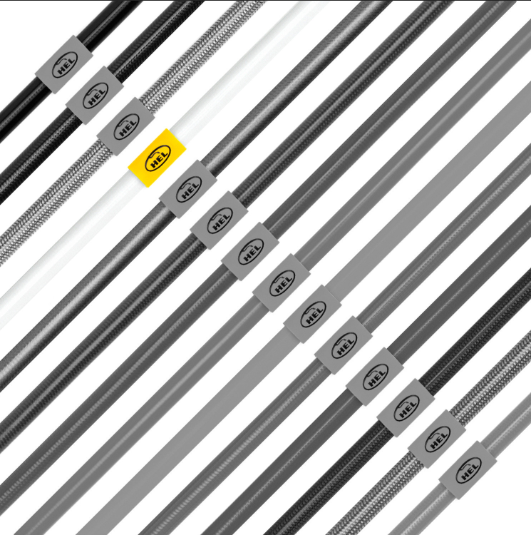 Hel Performance Braided Brake Lines - RS3 8Y (Sportback & Saloon) - Without Ceramic Brakes – White, view 1