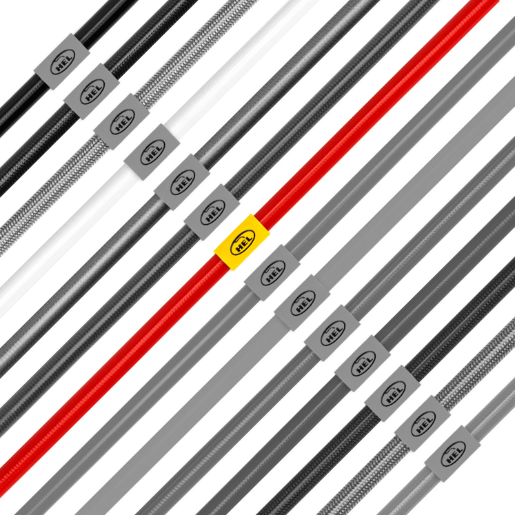 Hel Performance Braided Brake Lines - RS3 8Y (Sportback & Saloon) - Without Ceramic Brakes – Red, view 1