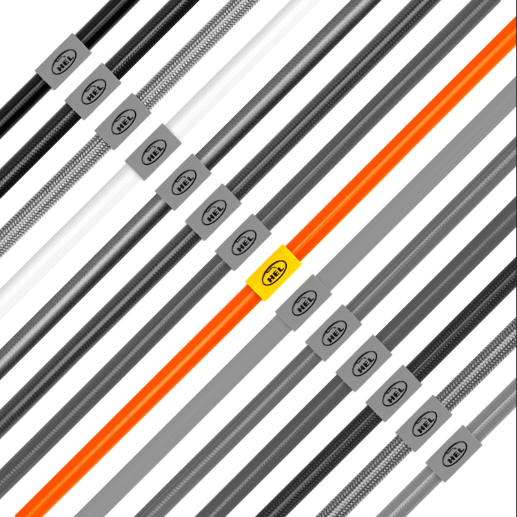 Hel Performance Braided Brake Lines - RS3 8Y (Sportback & Saloon) - Without Ceramic Brakes – Orange, view 1