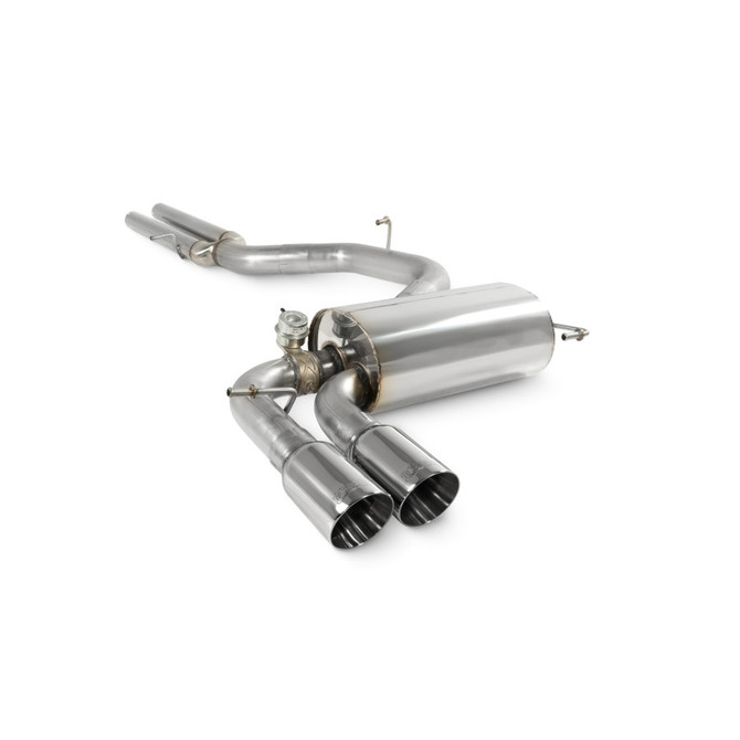Scorpion Cat Back Exhaust System - Audi RS3 8P – Non-Resonated - Polished Daytona Tailpipes (SAUS114)