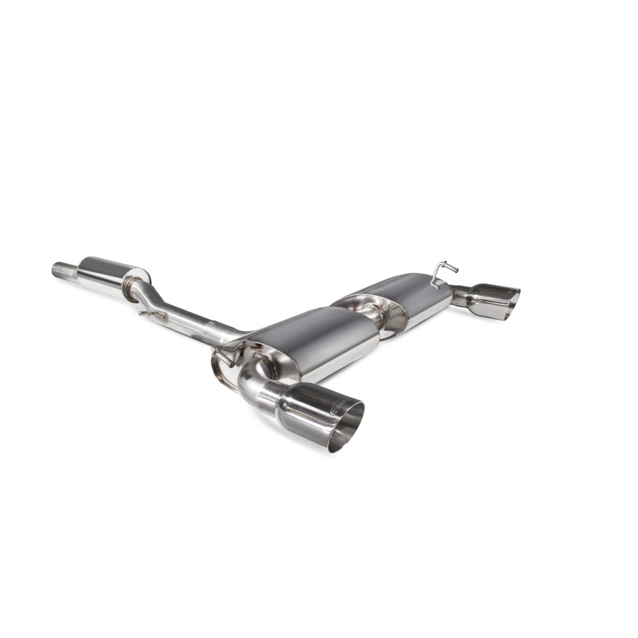 Scorpion Cat Back Exhaust - Volkswagen Golf Mk4 R32 – Resonated - Polished Tips (SVW040)