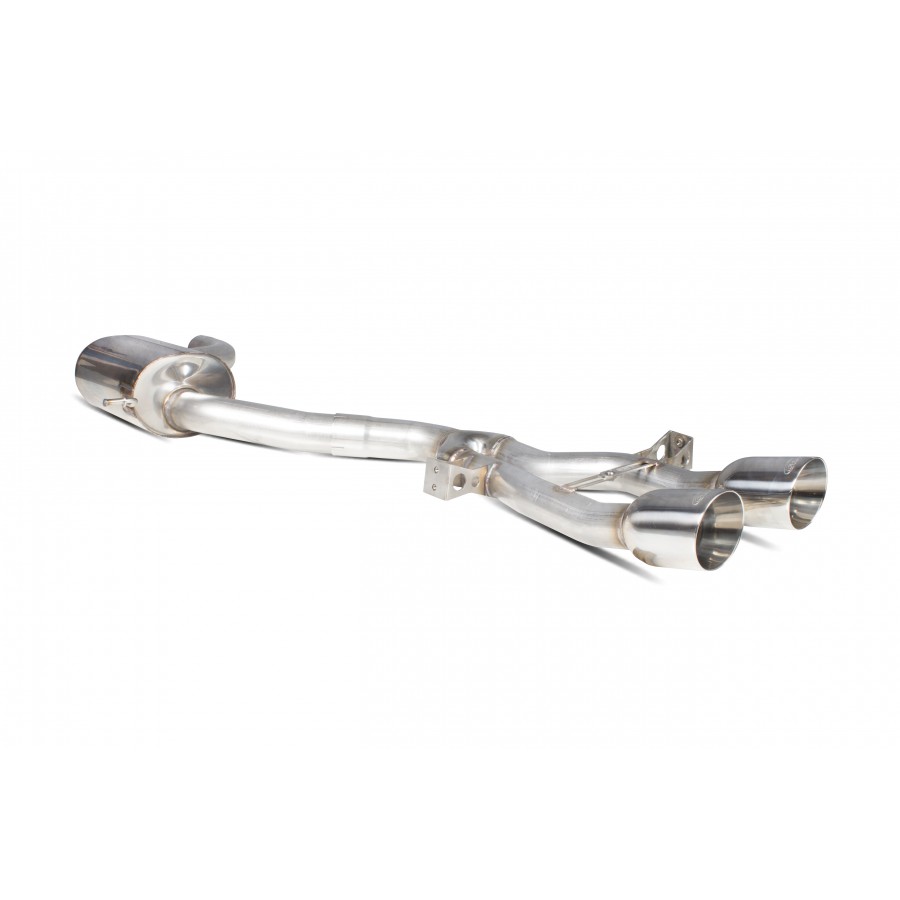 Scorpion Cat Back Exhaust - SEAT Leon Cupra R 2.0TSI – Polished Tailpipes (SSTS009), view 1