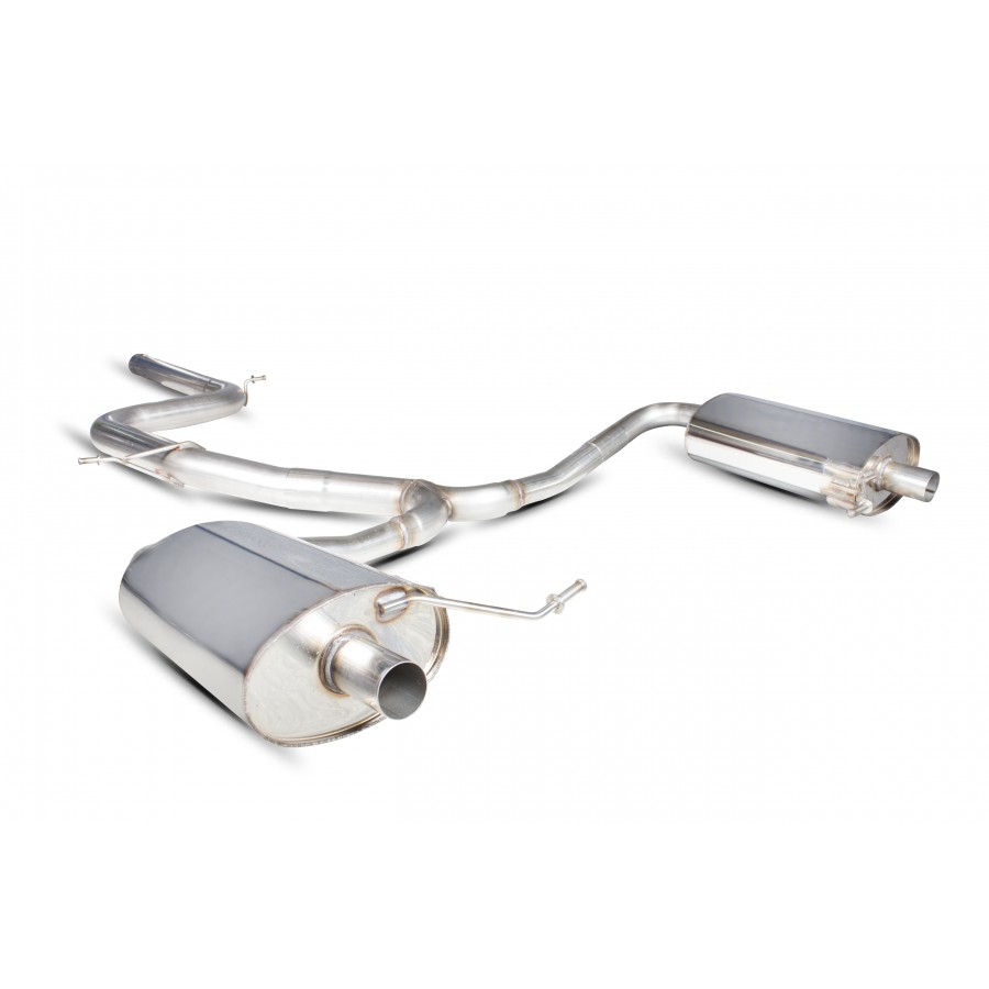 Scorpion Cat Back Exhaust - Skoda Octavia Mk3 vRS 2.0T – Non-Resonated - Louder (SSKS003), view 1