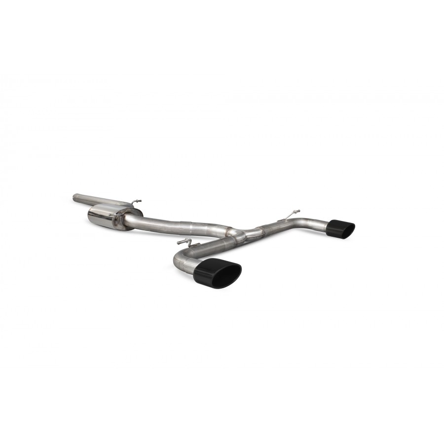 Scorpion Cat-Back Exhaust System - SEAT Leon Cupra 280/290/300 Hatch – Non-Resonated (Louder) with Satin Black Tailpipes (SSTS011C), view 1