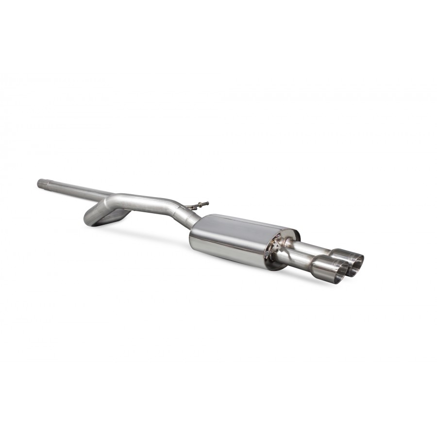 Scorpion Cat-Back Exhaust System - Polo 9n3 GTI 1.8T – Non-Resonated (Louder), Polished Tailpipes (SVWS052), view 1