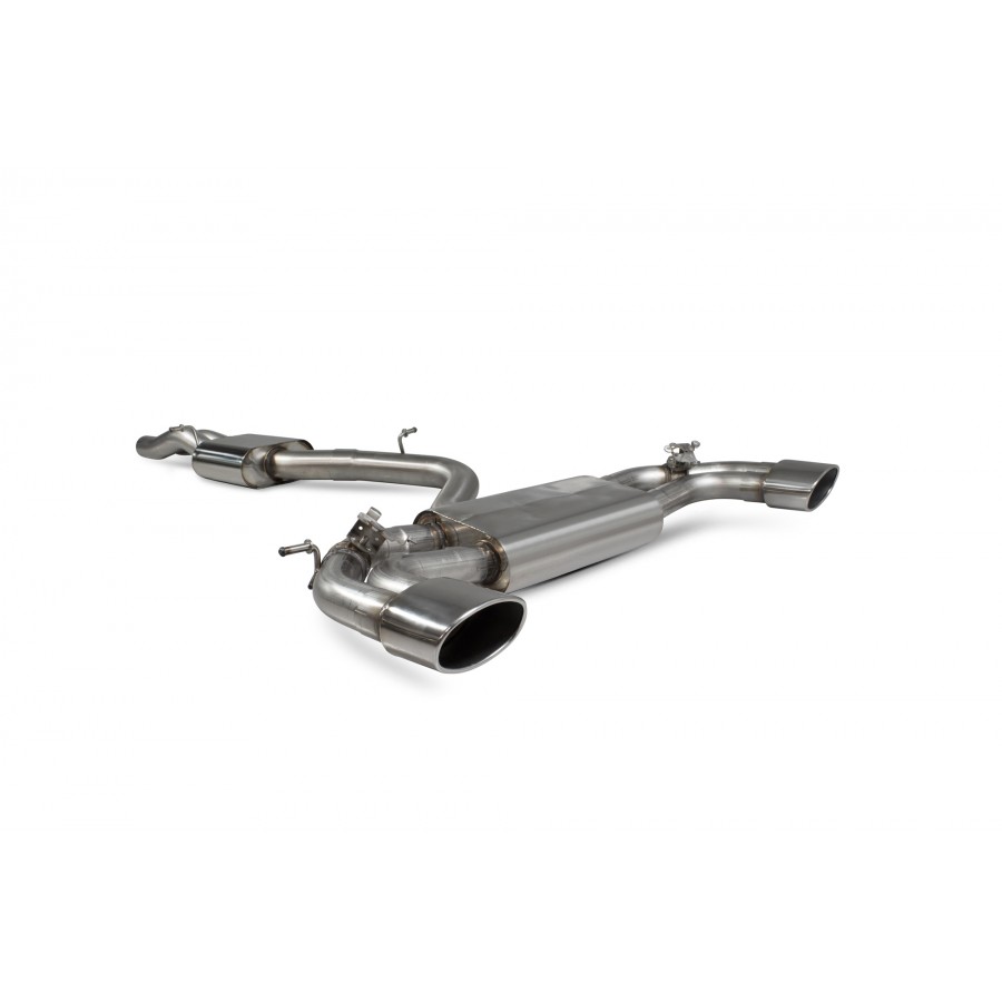 Scorpion Cat-Back Exhaust- Audi RS3 (8V) Saloon – Valved - Resonated System with Polished Tips (SAU083)