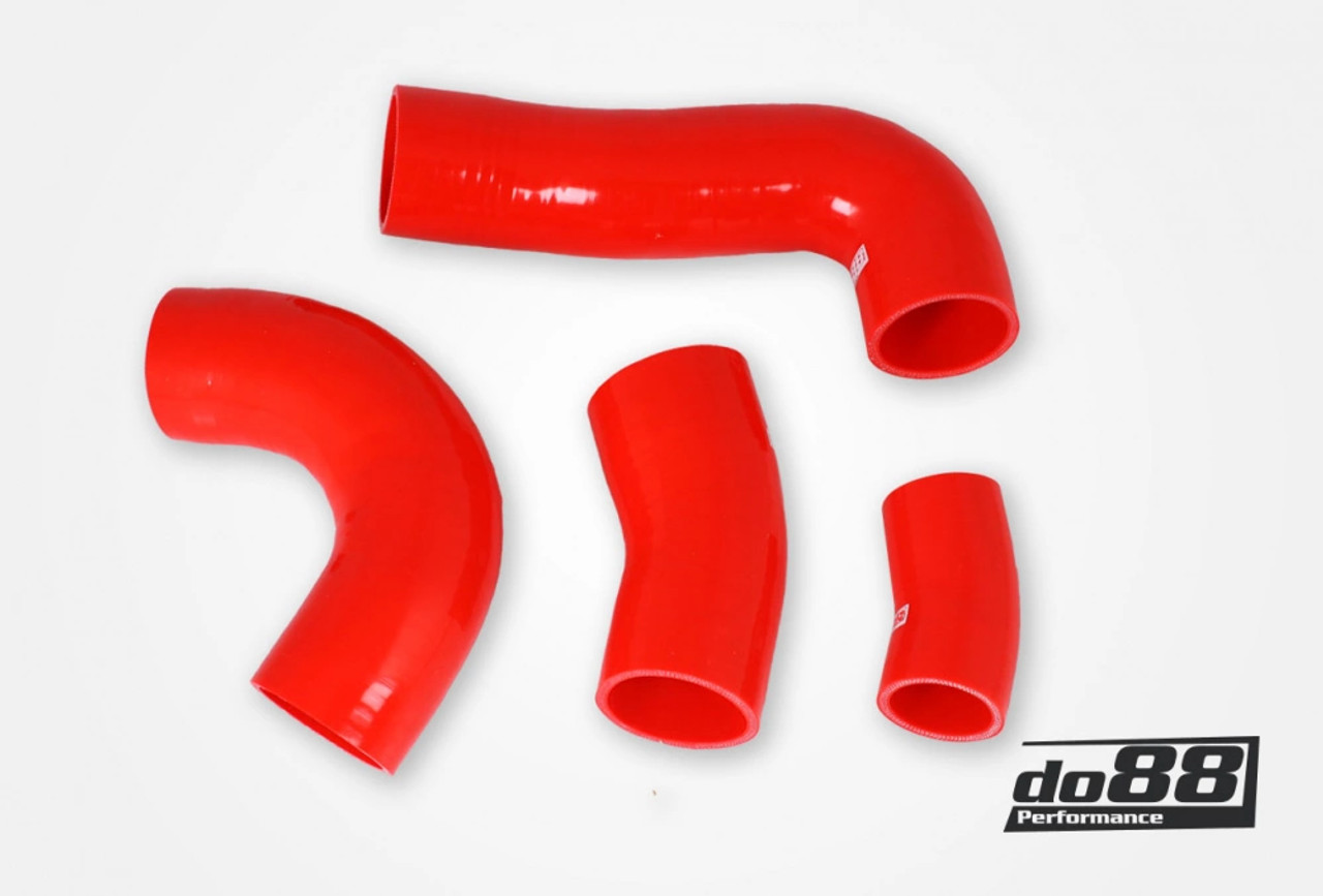 do88 Performance Silicone Pressure Hoses - 1.8 / 2.0 TSI (MQB) – Red - (do88-kit196R)