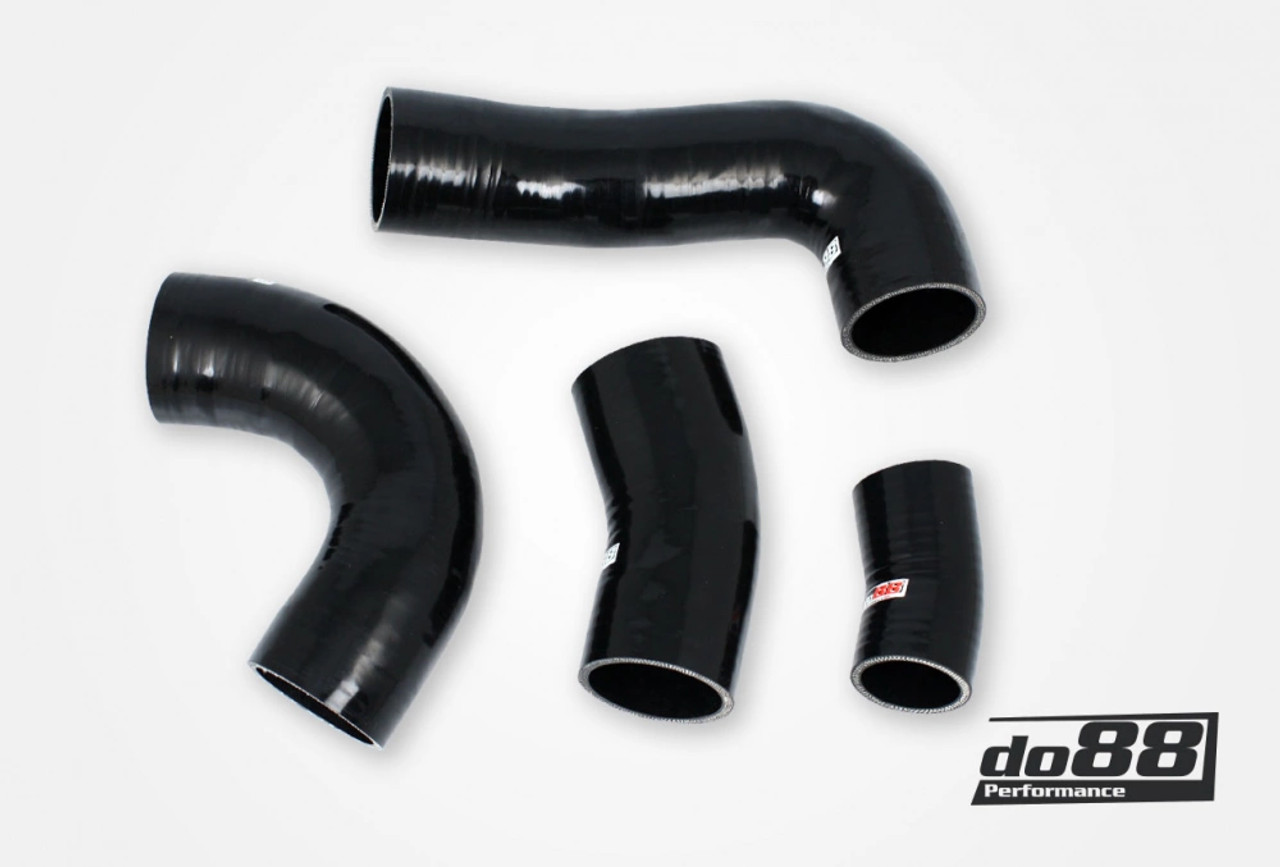 do88 Performance Silicone Pressure Hoses - 1.8 / 2.0 TSI (MQB) – Black - (do88-kit196S)