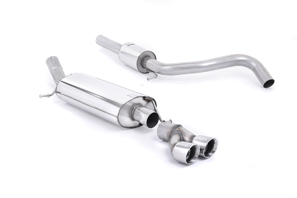 Milltek Cat-Back Exhaust - Volkswagen Polo GTI 6R 1.4TSI – Resonated - Polished GT80 Tips (SSXVW519), view 1