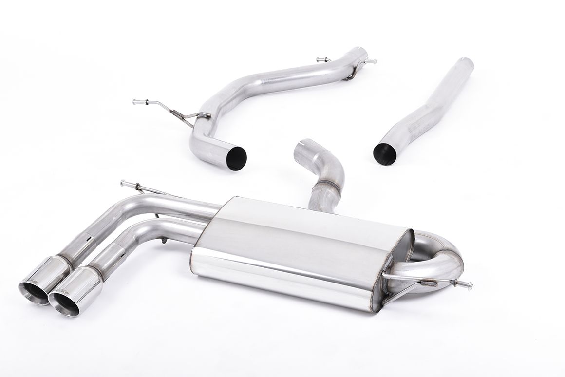 Milltek Cat-Back Exhaust - Scirocco 2.0TDI 170ps – Polished Twin GT80 Tips (SSXVW181), view 1
