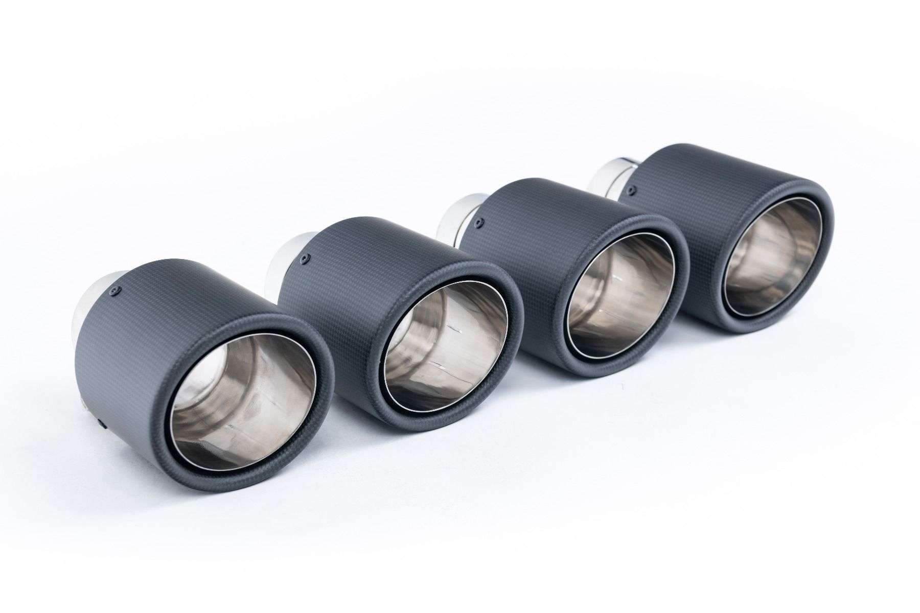 Milltek Particulate Filter-back Exhaust - Resonated - Golf 8 R – Carbon Jet-115 Trims - SSXVW634, view 1