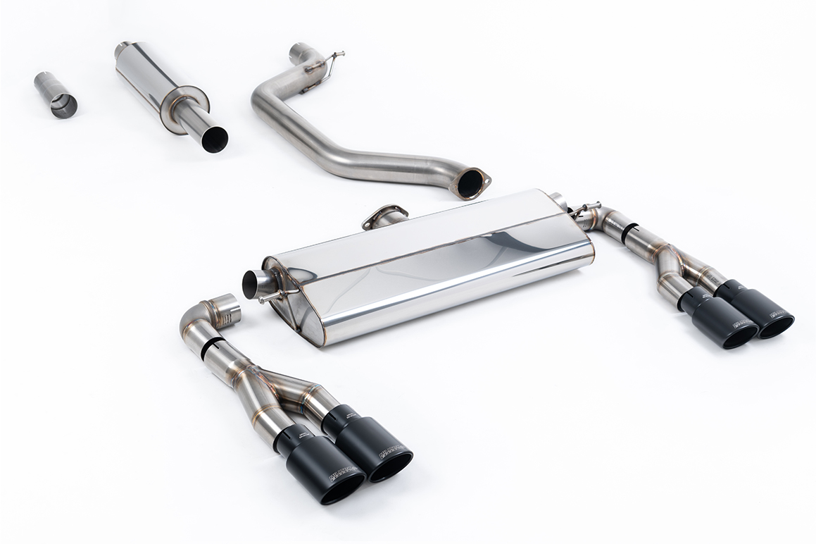 Milltek 80mm OPF/GPF Back System - Cupra Leon Mk4 Hatch – Resonated Cerakote Black Tips (SSXSE260)
