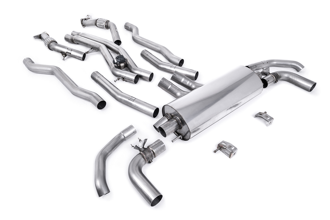 Milltek Exhaust System - SQ7 4.0 V8 TT (2021-2024) – Cat Back System - Non Resonated Loudest - (SSXAU1025), view 1