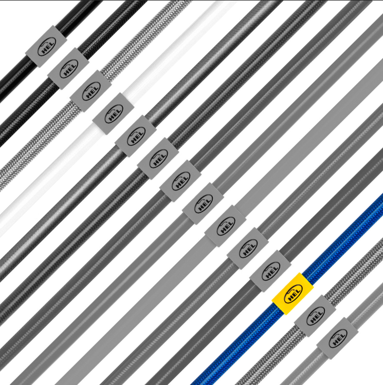 Hel Performance Braided Brake Lines - Cupra Formenter All Models (excluding VZ5 with Electronic Parking Brake 2020- – Transparent Blue