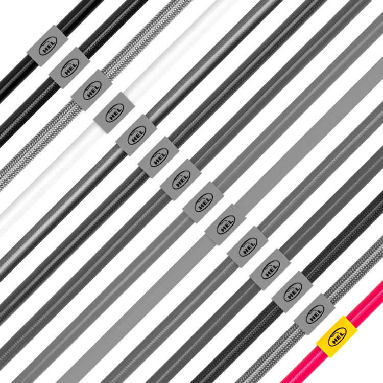 Hel Performance Braided Brake Lines - Cupra Formenter All Models (excluding VZ5 with Electronic Parking Brake 2020- – Pink