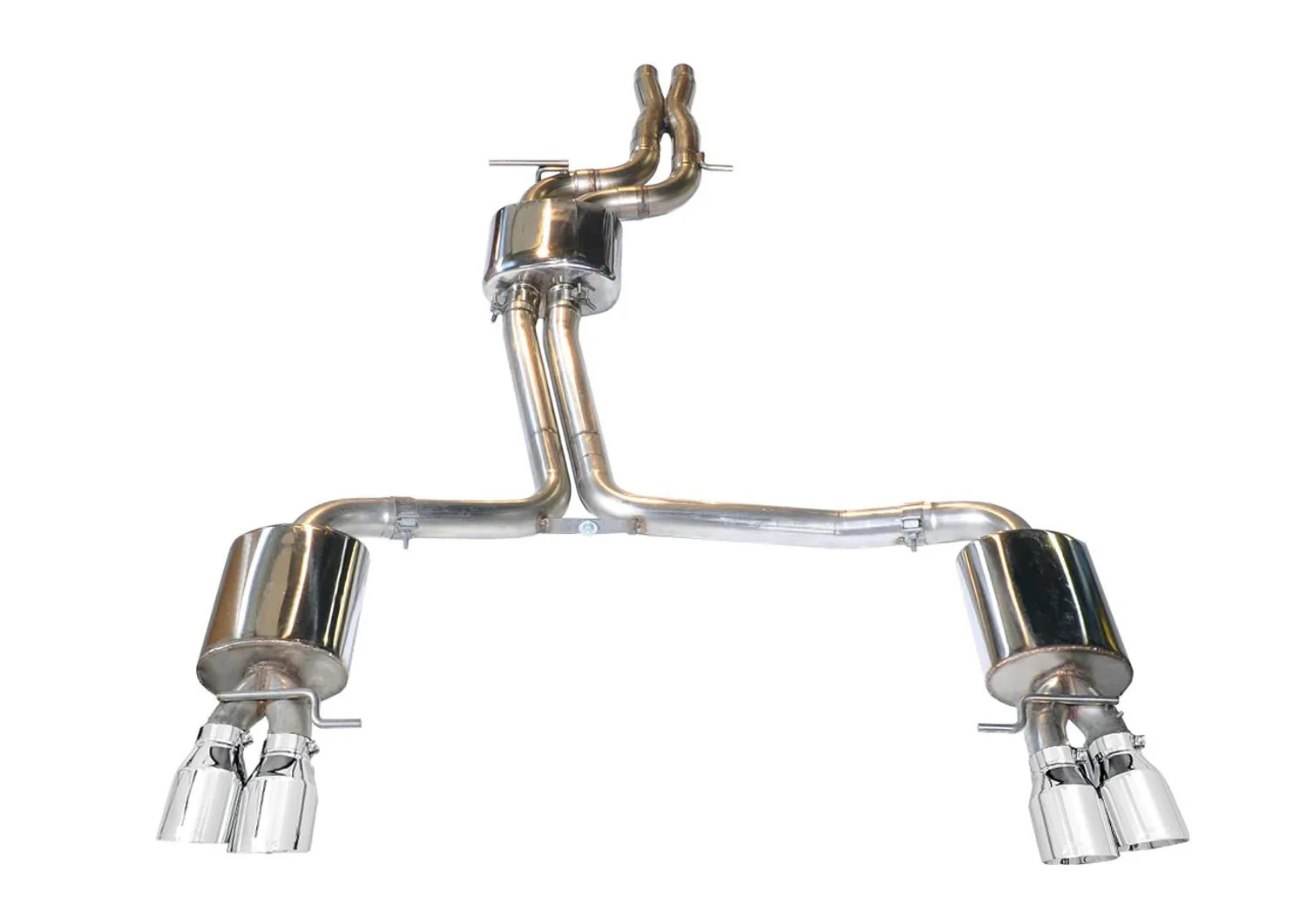 AWE Tuning Audi S4 B8.5 3.0TFSI Touring Edition Exhaust – Chrome Silver 90mm Tailpipes (3010-42018), view 1