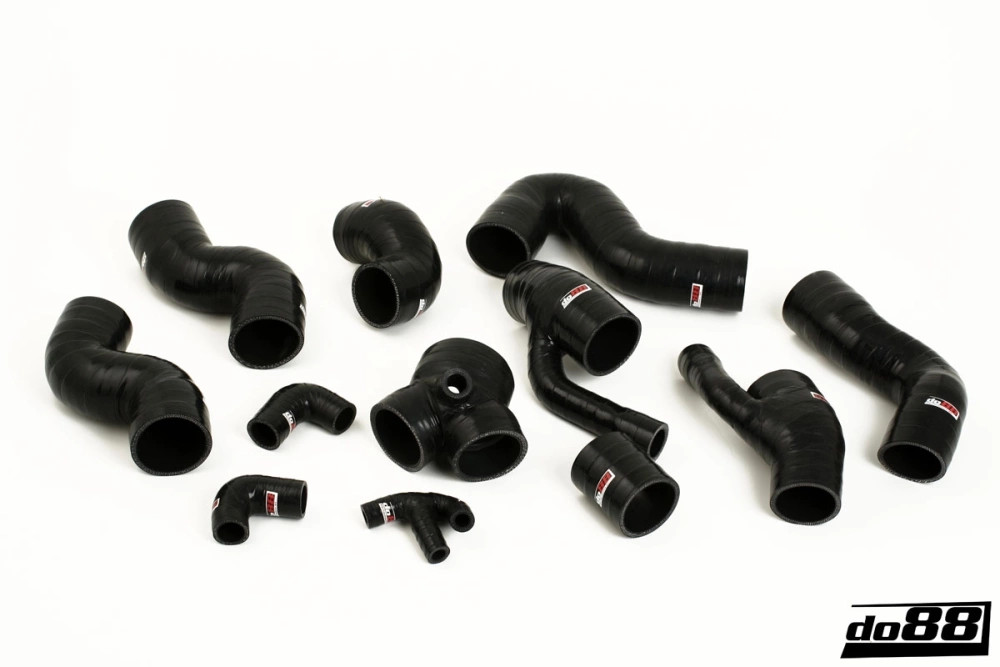 do88 Performance Silicone Pressure Hoses - S4/A6 2.7 Bi Turbo – Black - (do88-kit109S), view 1
