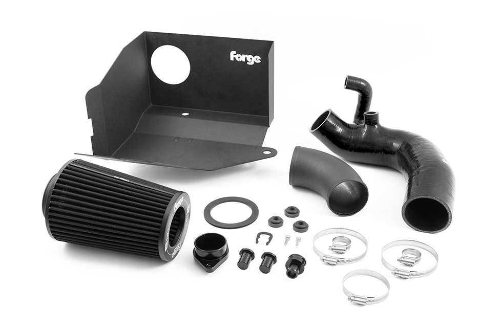 Forge Performance Intake for the 1.5 TSI EVO – Black Hose - Pleated Cotton Filter