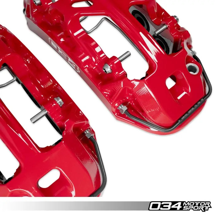 034Motorsport RS+ Big Brake Package, B8/B8.5 Audi A4/S4/RS4, A5/S5/RS5, & Q5/SQ5 – Red (034-301-0008-RED)