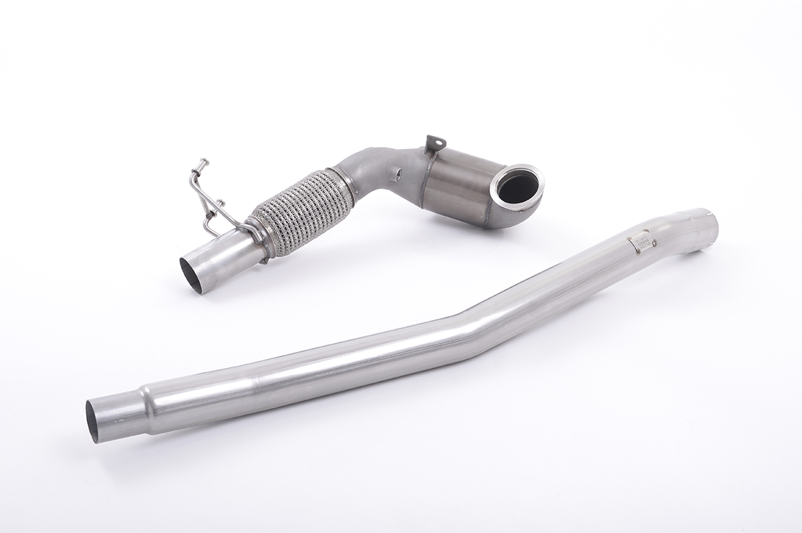 Milltek Downpipe Options - VW Golf 'R' Mk7 and Mk7.5 none GPF – HJS 200-Cell Downpipe to suit OE Exhaust (SSXVW349), view 1
