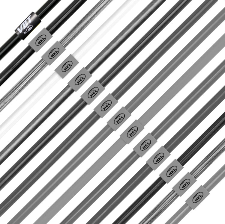VBT by Hel Performance Braided Brake Lines | MQB with Electronic Park Brake – Black