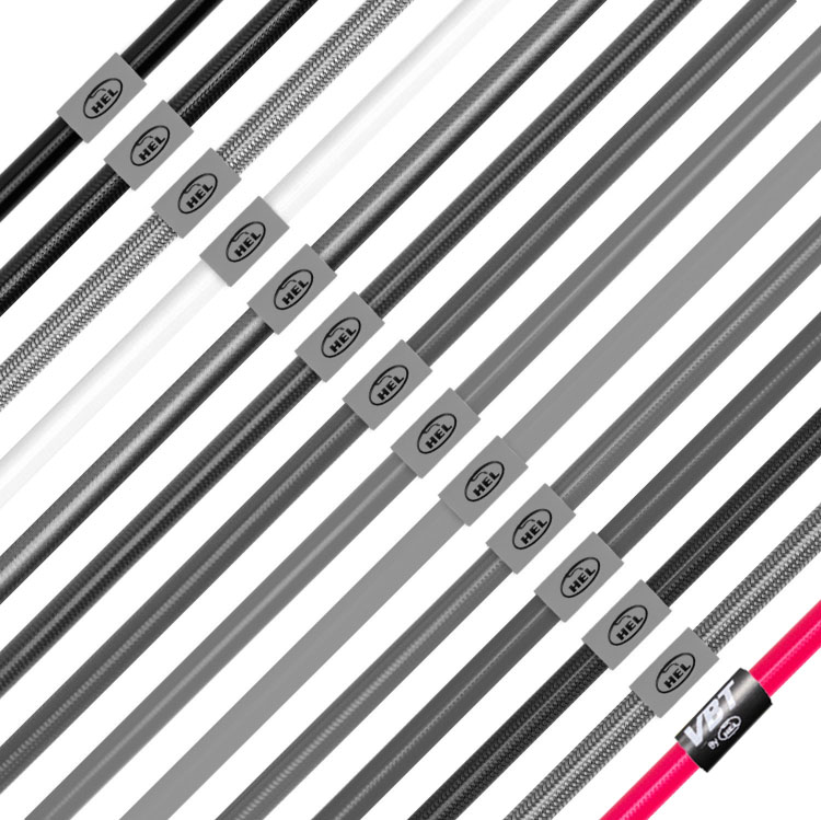 VBT by Hel Performance Braided Brake Lines | MQB with Electronic Park Brake – Pink, view 1