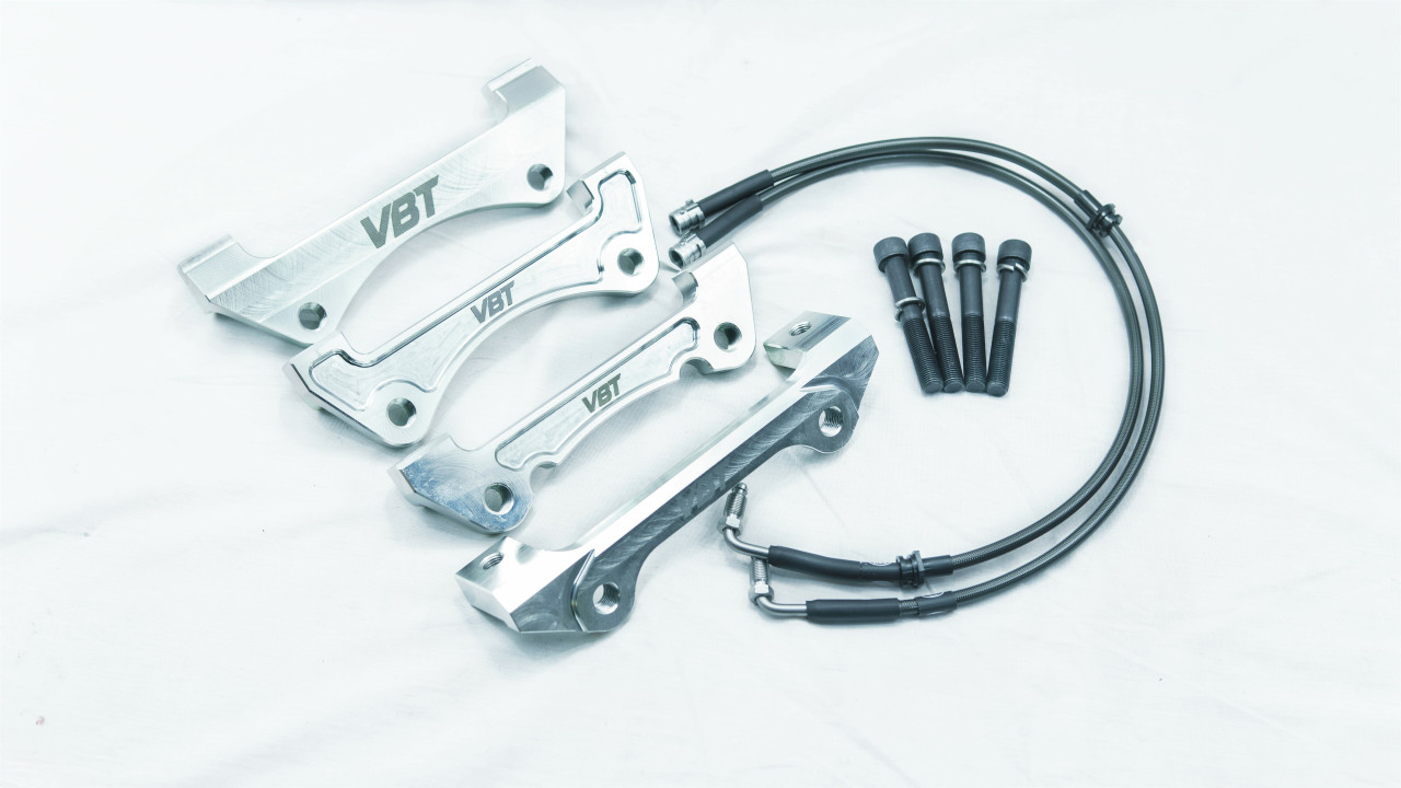 Vagbremtechnic Front Brake Adaption Kit - Allows Fitment of Audi TTRS Calipers to 340 or 345mm OE Discs, view 1