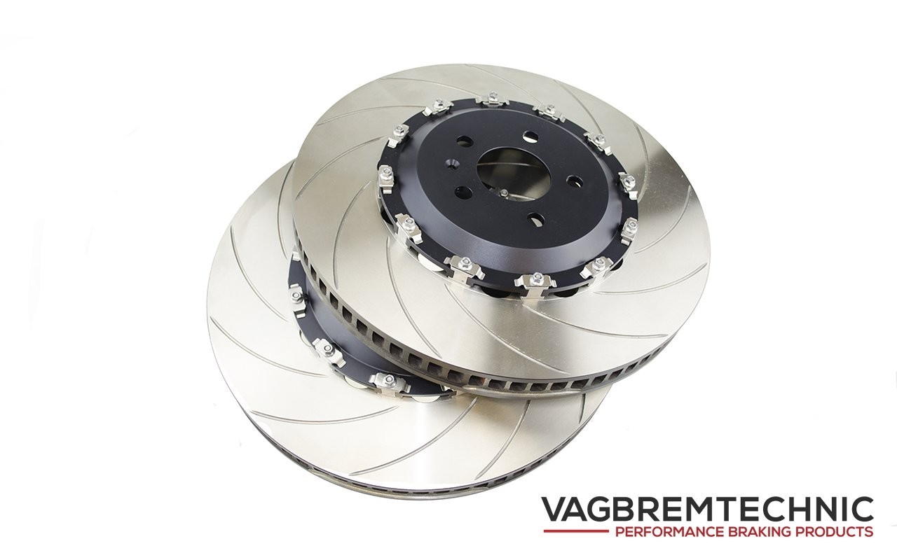 Vagbremtechnic Direct Replacement 2-Piece Front Brake Discs - Audi RS6 (C7) – Hooked Disc (GA), view 1