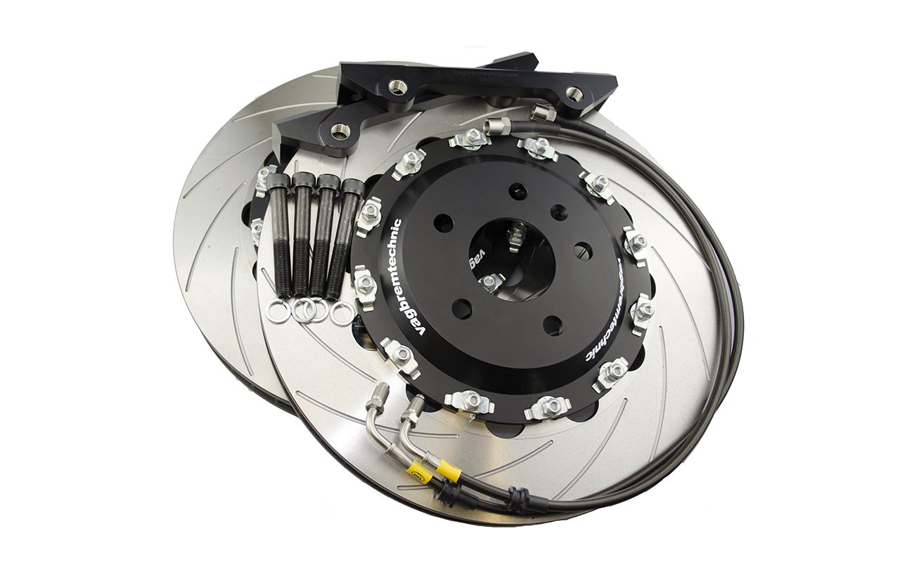 Vagbremtechnic Front Disc Installation Kit - 2 Piece 362x32mm to suit 8 Pot Brembo Caliper