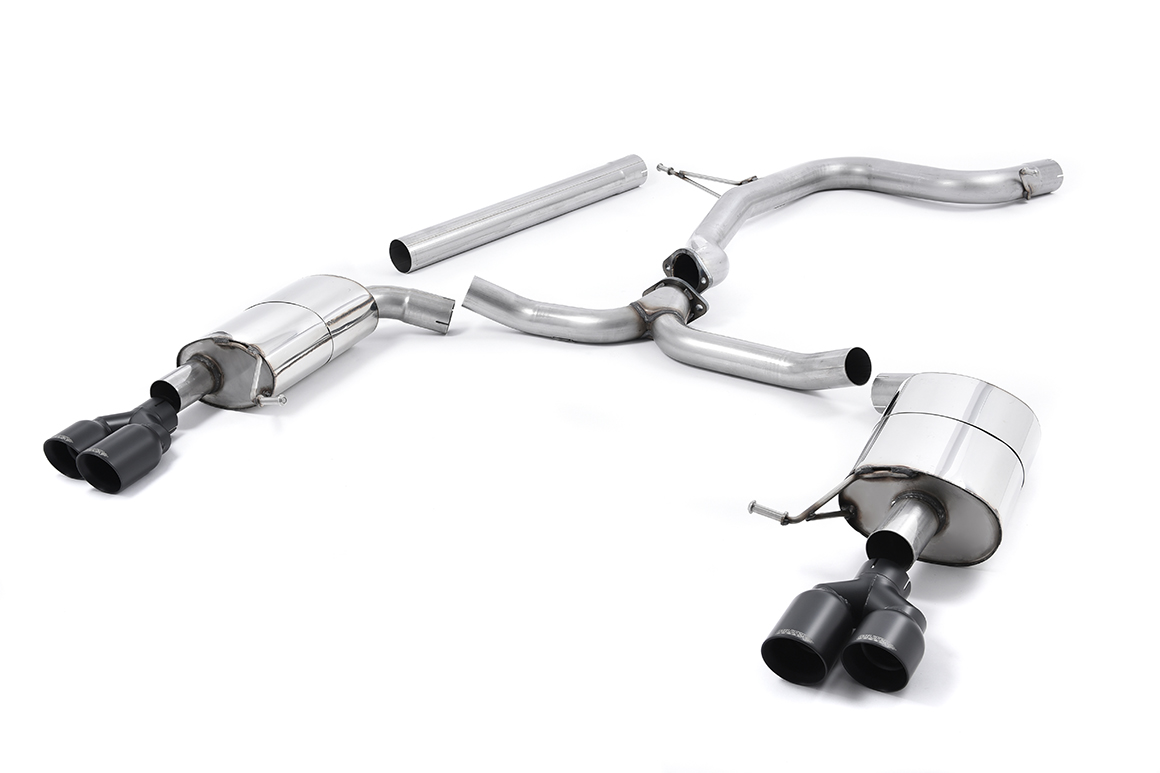 Milltek Cat-Back Exhaust System - Leon (Mk3) Cupra 280/290 'ST' – Non-Resonated - Polished Quad GT80 (SSXSE174)