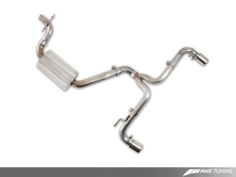 AWE Tuning Mk6 GTI Performance Cat-Back Exhaust – Diamond Black Tips (3015-33038)