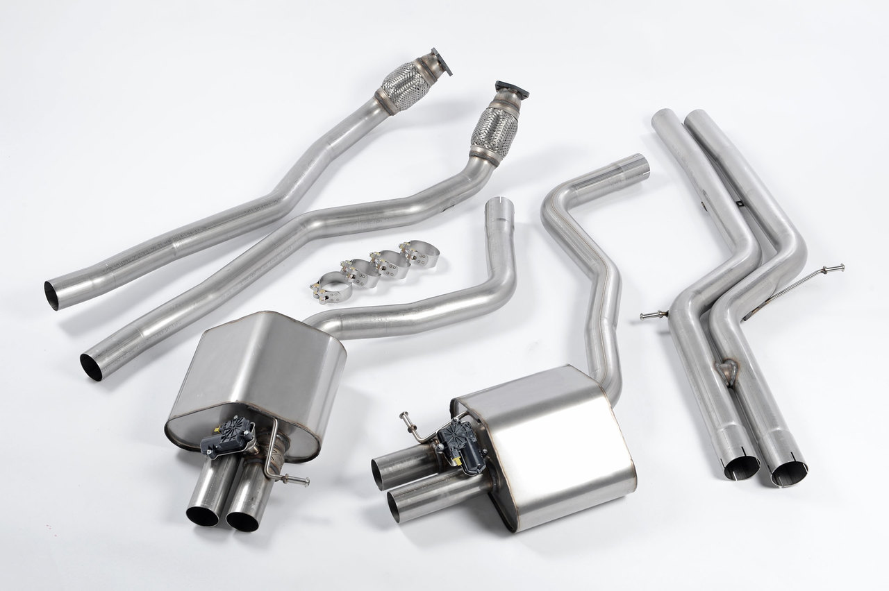 Milltek Cat-back Exhaust - Audi RS6 (C7 + C7.5) – Resonated *Quietest* (SSXAU364), view 1
