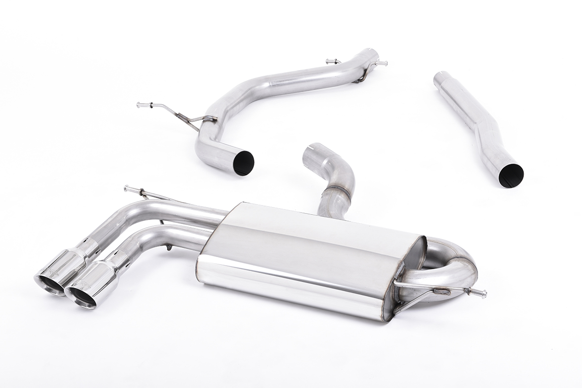 Milltek Cat Back Exhaust for Audi A3 (8P) 1.8TSI 3-Door – Non-Resonated (SSXVW149), view 1