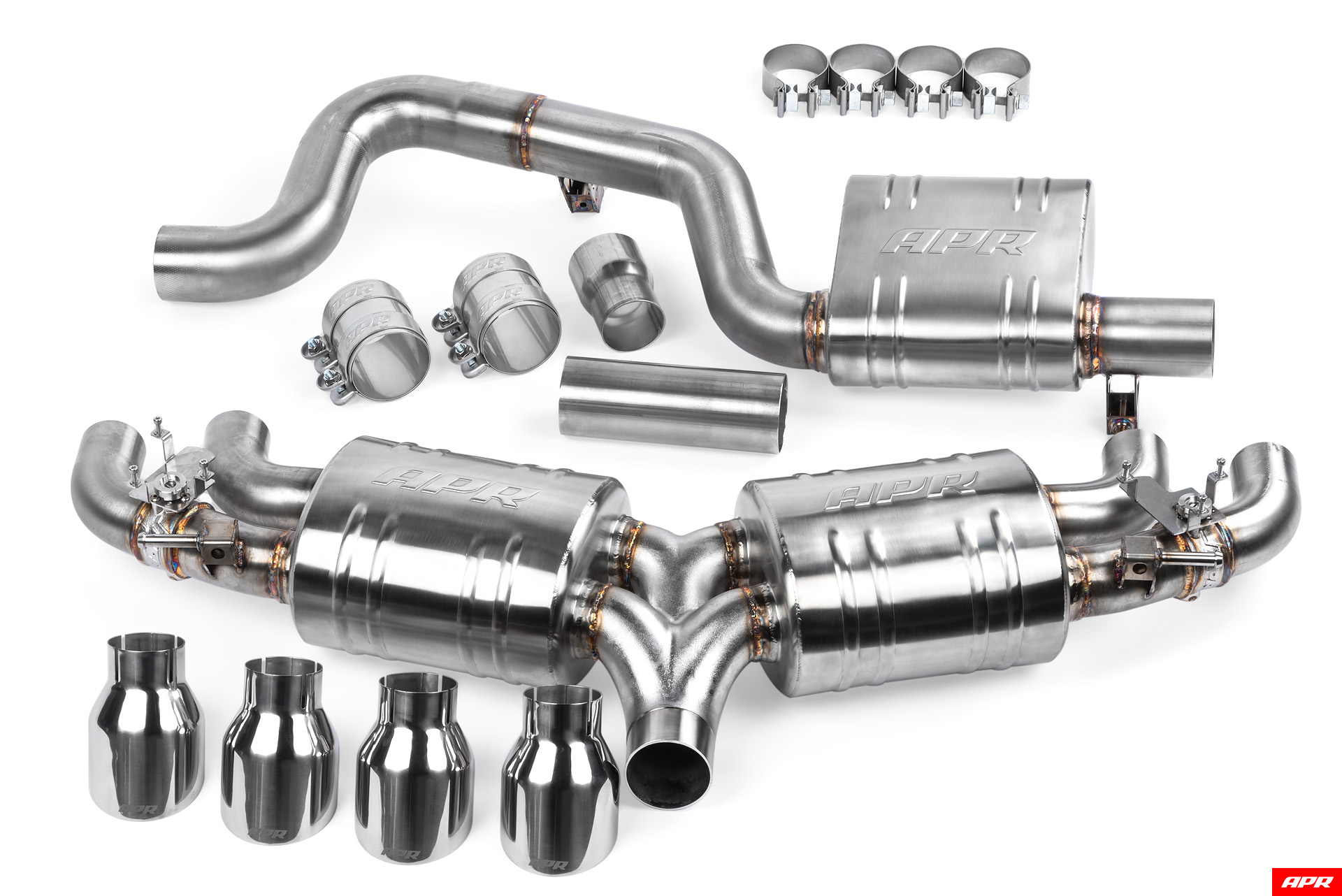 APR Cat Back Exhaust System - Golf Mk7 'R' Hatchback, view 1