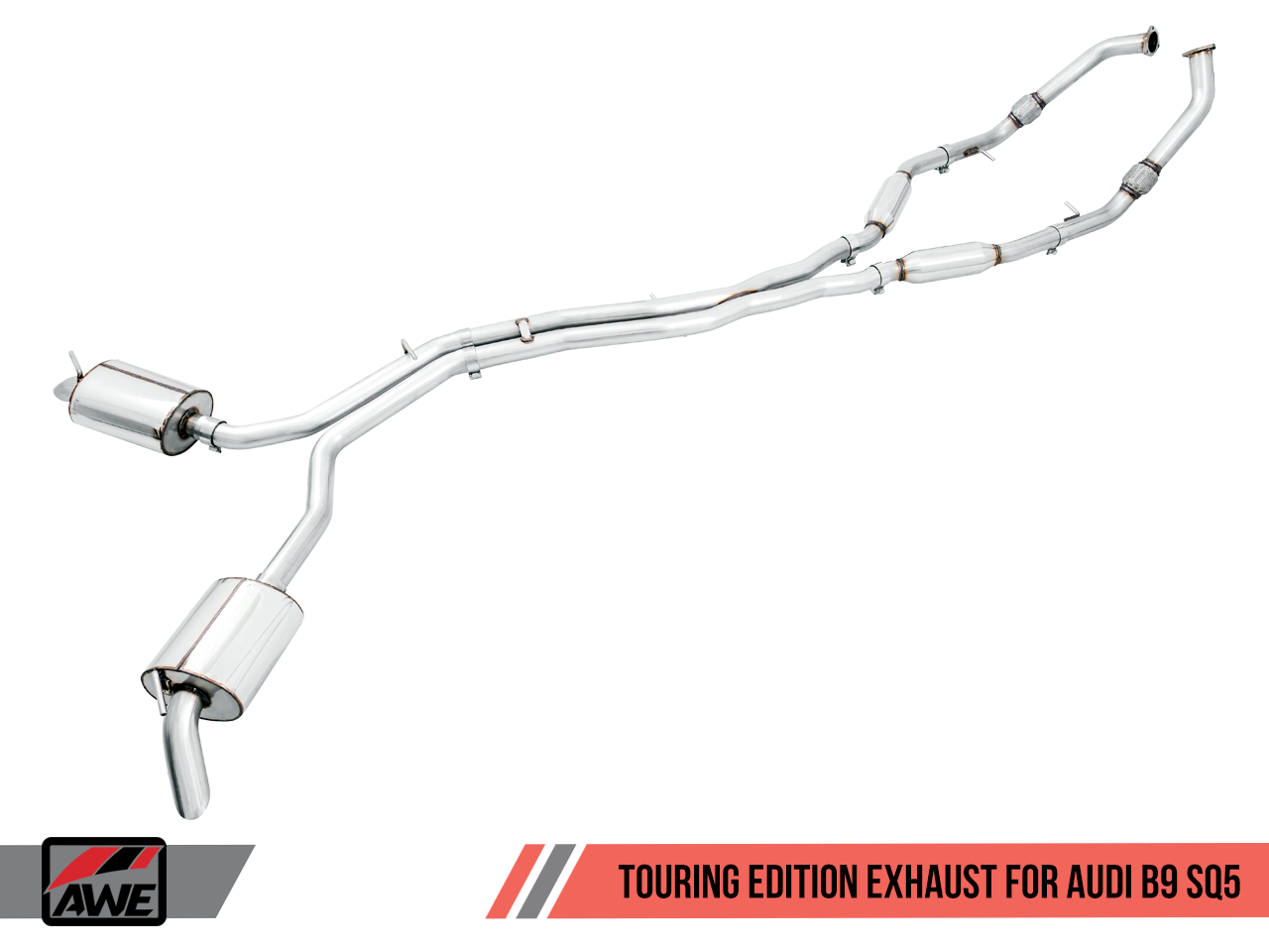 AWE Tuning Audi SQ5 3.0TFSI (B9) Touring Edition Exhaust System – w/Non-Resonated Downpipes (3020-31022)
