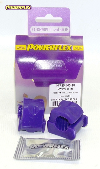 Powerflex Front Anti Roll Bar Bush 18mm - Polo MK3 6N (1995 - 2002) - PFF85-403-18, view 1