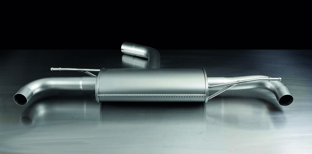 Remus Non-Resonated Cat back System Left/Right with 2 Carbon tail pipes - 102 mm angled, Titanium internals - Golf Mk6 2.0 TSI GTI 2009-2012